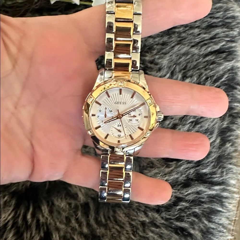 Guess Two-Tone Gold and Silver Watch - Picture 5 of 9